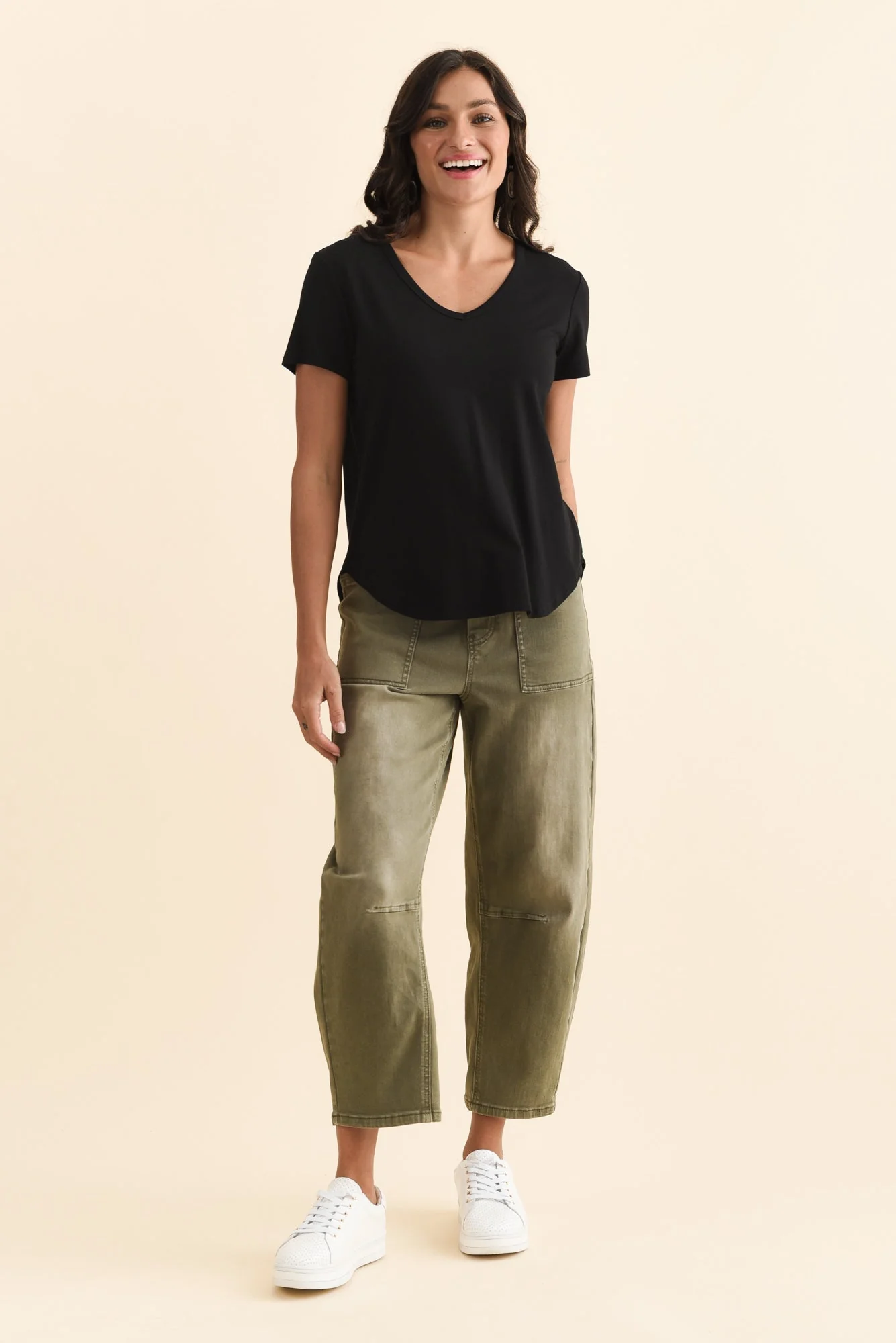 Veronica Black Bamboo Tee - Image 7