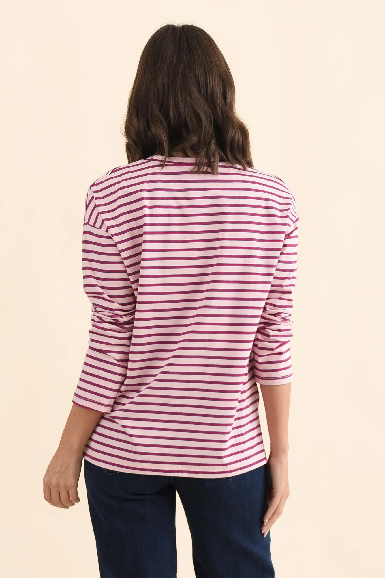 Vienna Purple Stripe Long Sleeve Tee - Image 5