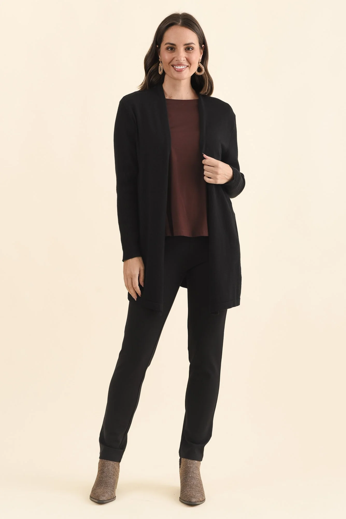 Zachary Black Stretch Pants - Image 6