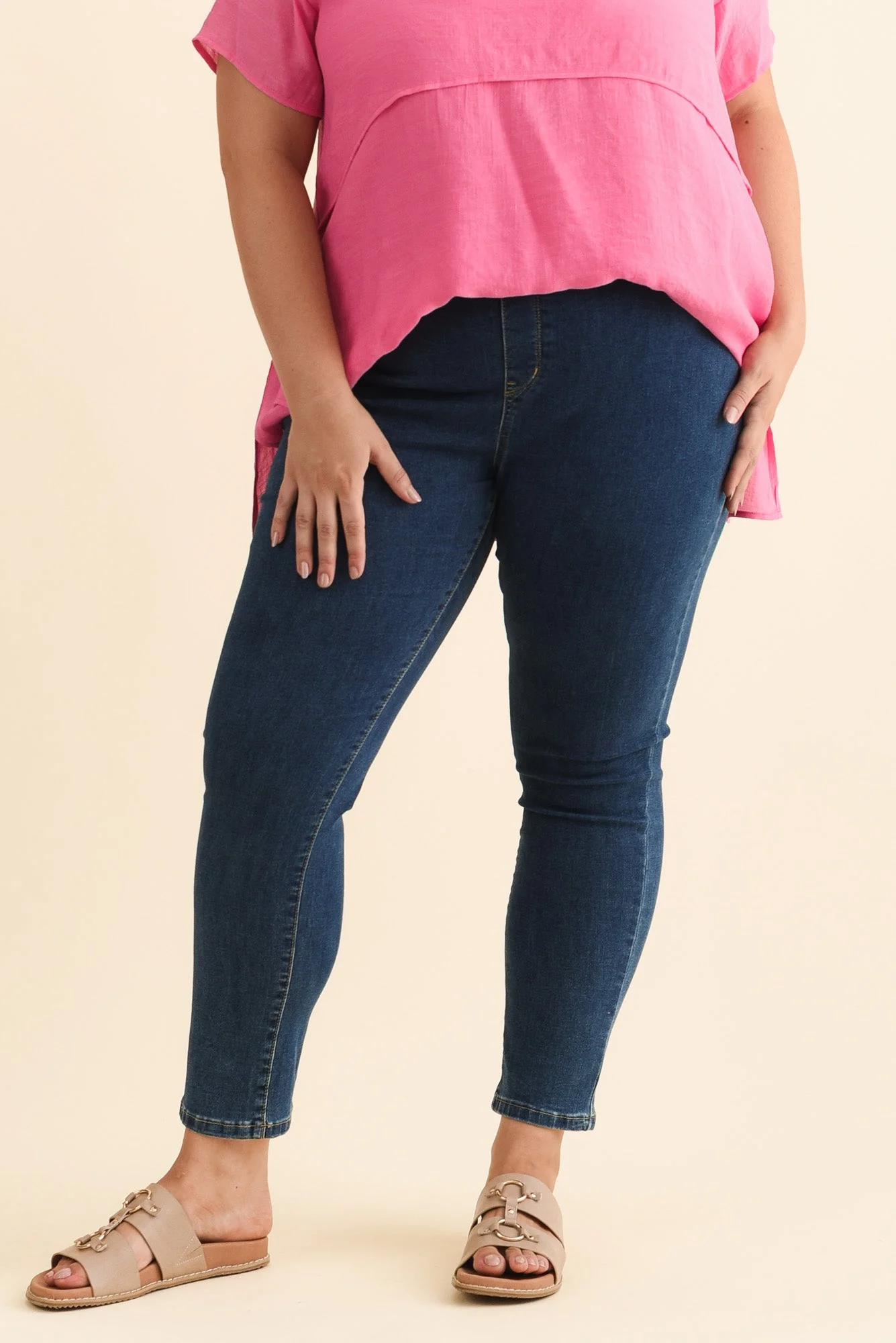 Zadie Dark Denim Stretch Jeans - Image 12