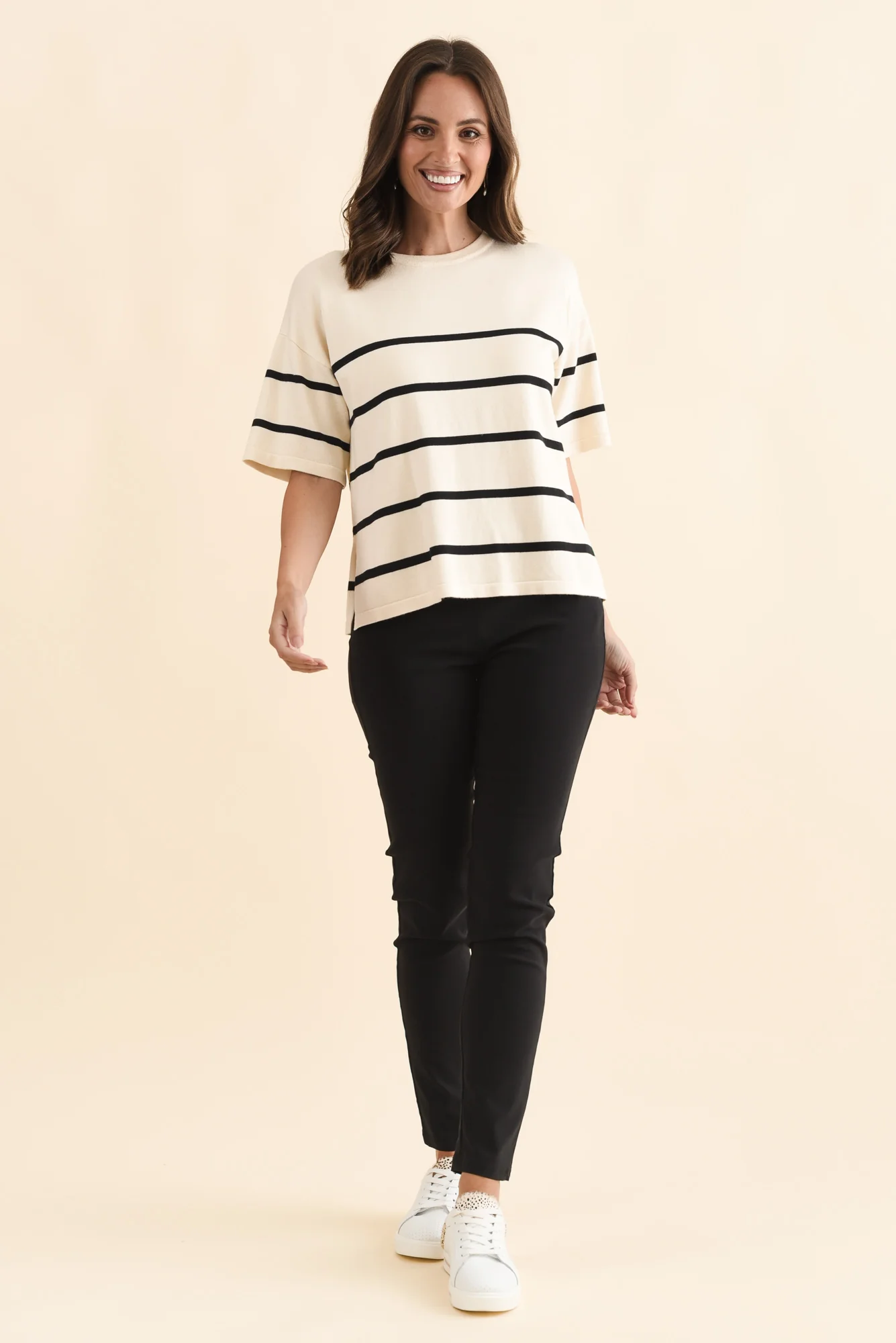 Zara Black Stretch Full Length Pants - Image 2