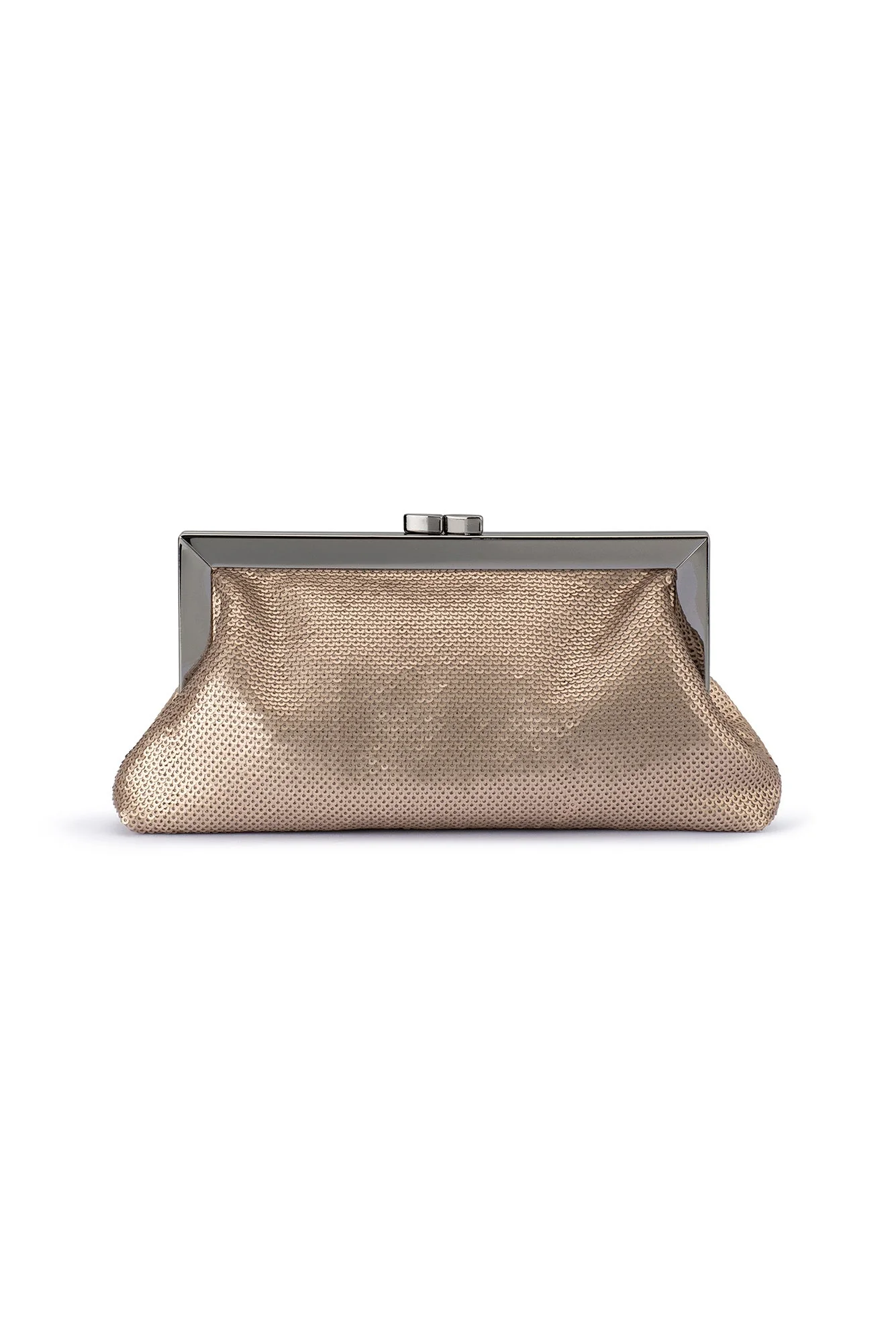 Zephyr Champagne Sequin Clutch - Image 4